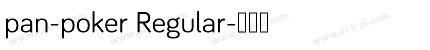pan-poker Regular字体转换